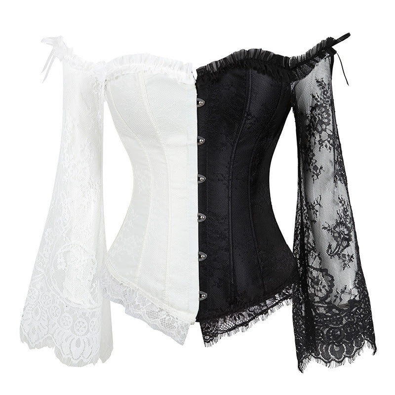 Nocturne Long-Sleeve Lace Corset