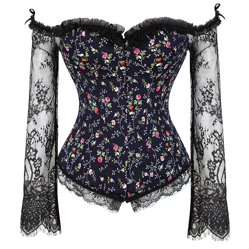 Nocturne Long-Sleeve Lace Corset