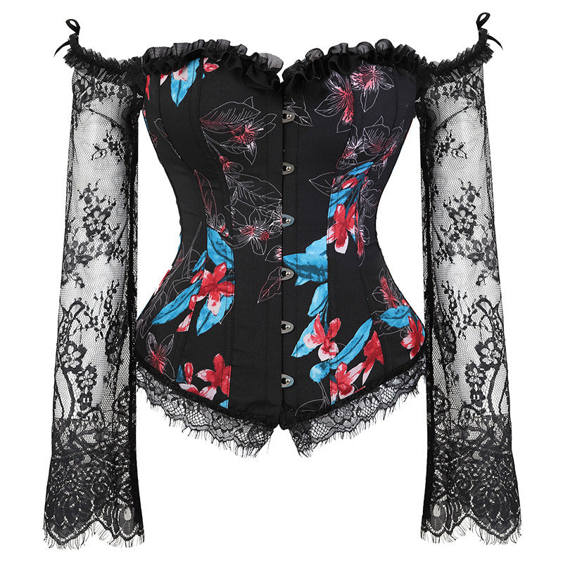 Nocturne Long-Sleeve Lace Corset
