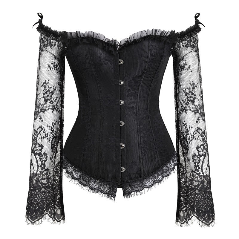 Nocturne Long-Sleeve Lace Corset