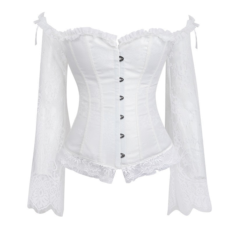 Nocturne Long-Sleeve Lace Corset