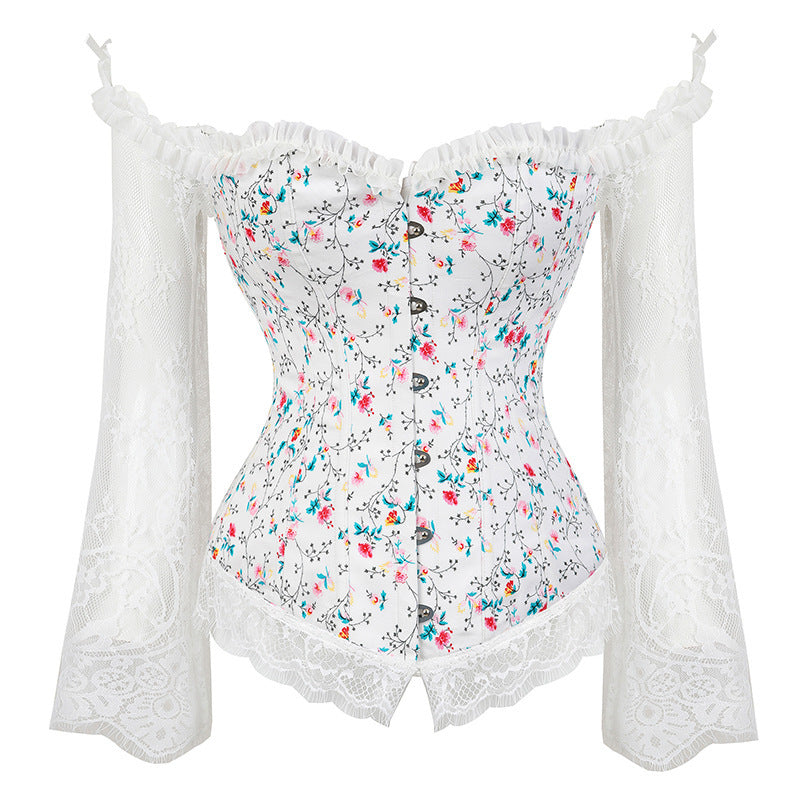 Nocturne Long-Sleeve Lace Corset