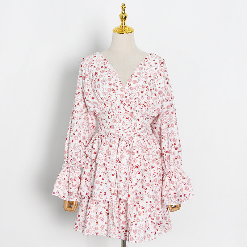 Luxe Deep V-Neck Mini Dress