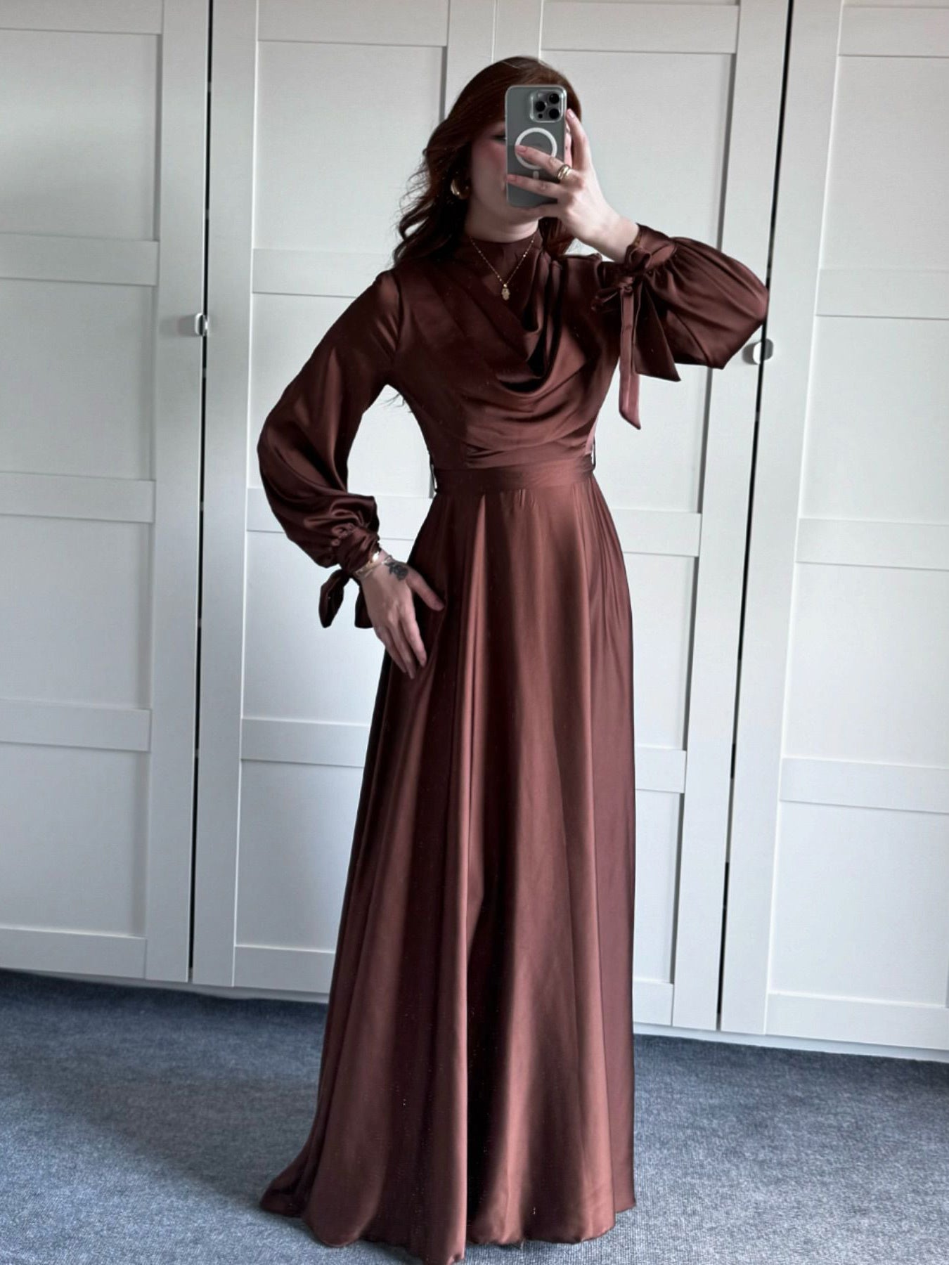 Luxe Elegant Solid Maxi Dress