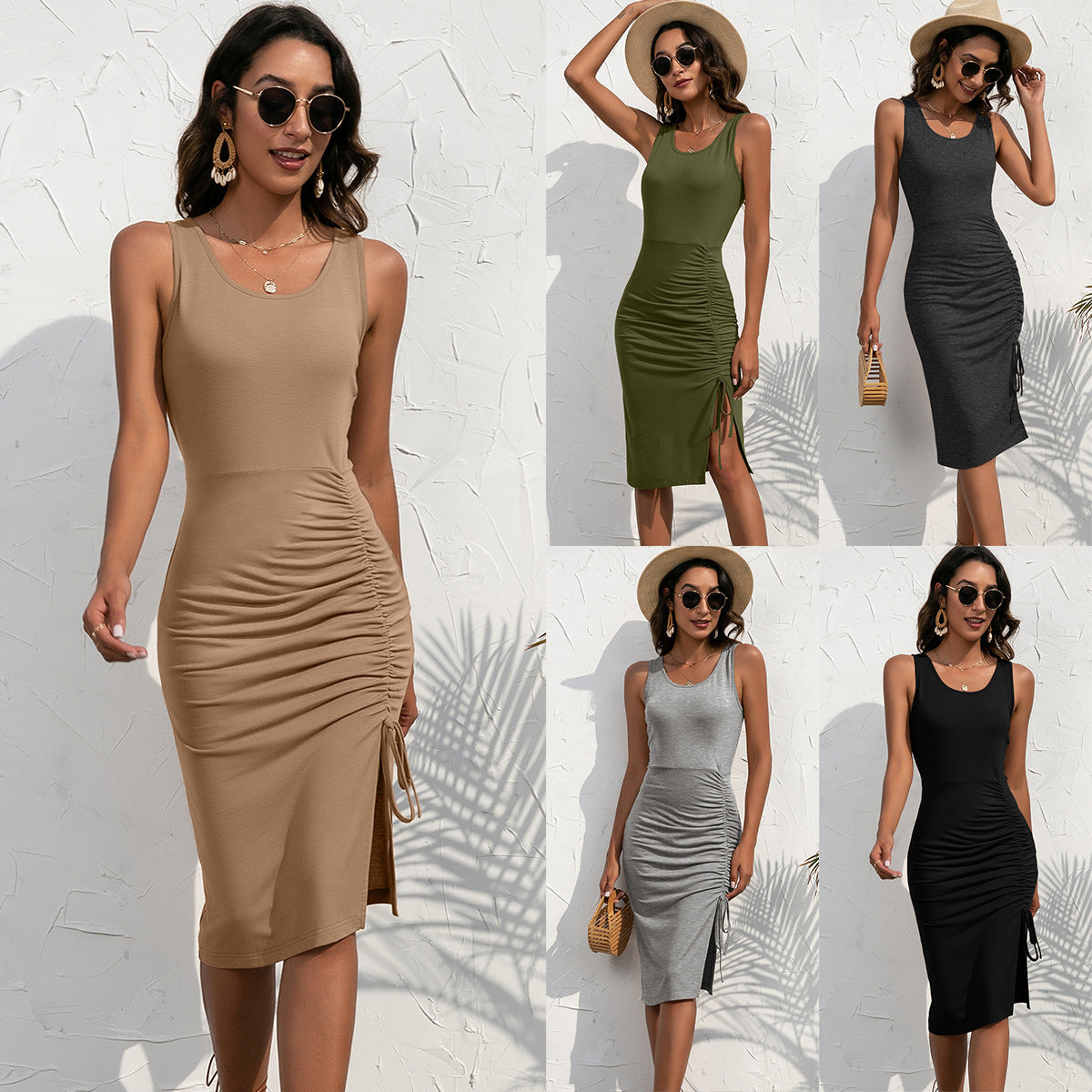 Luxe Ruched Knit Dress