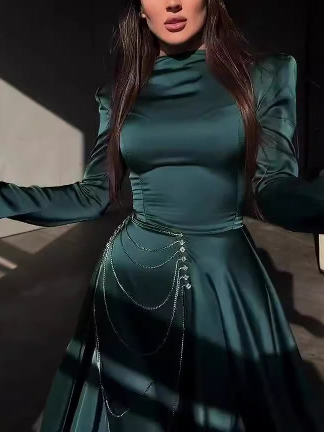 Celeste Satin Gown