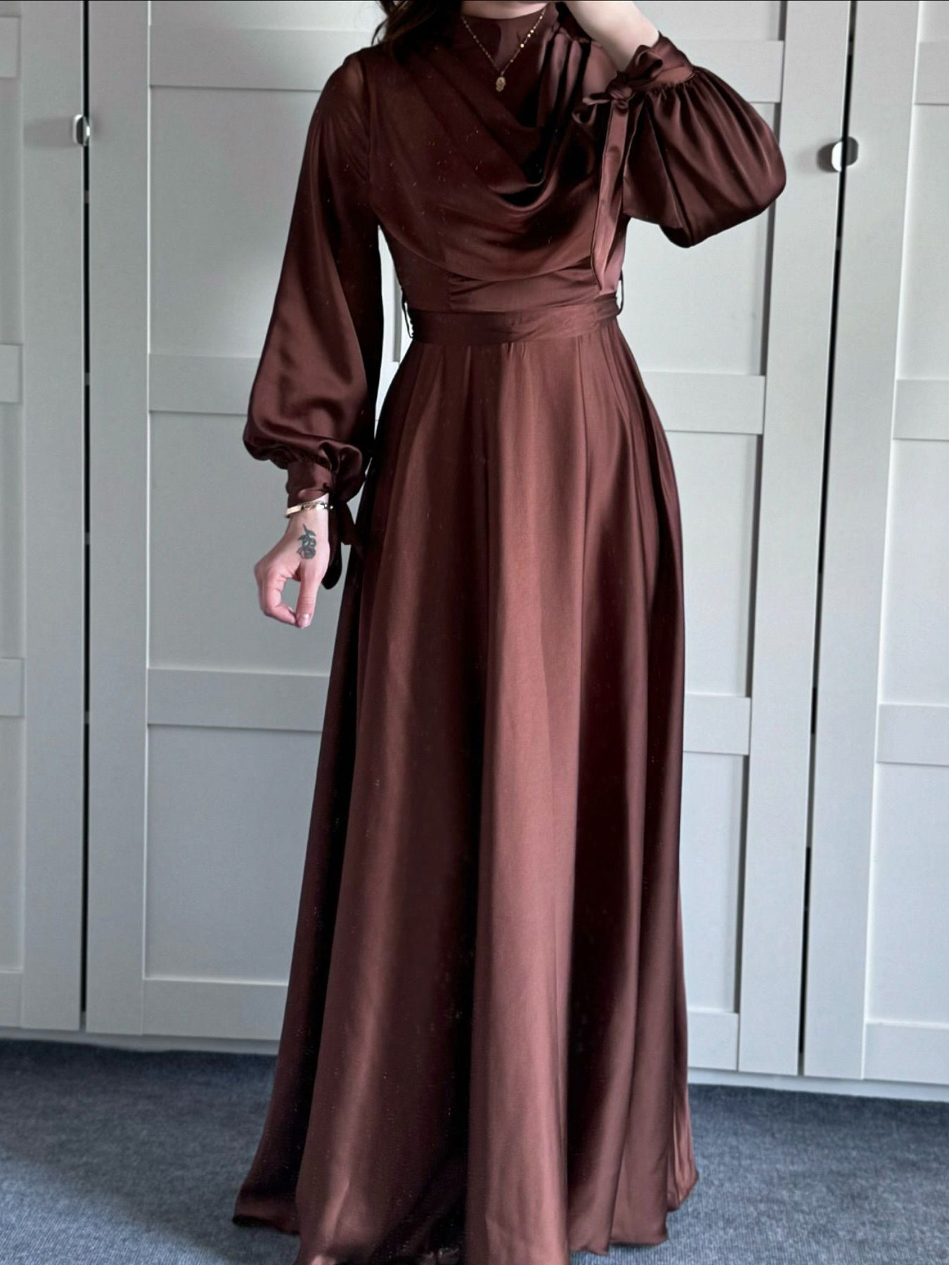 Luxe Elegant Solid Maxi Dress