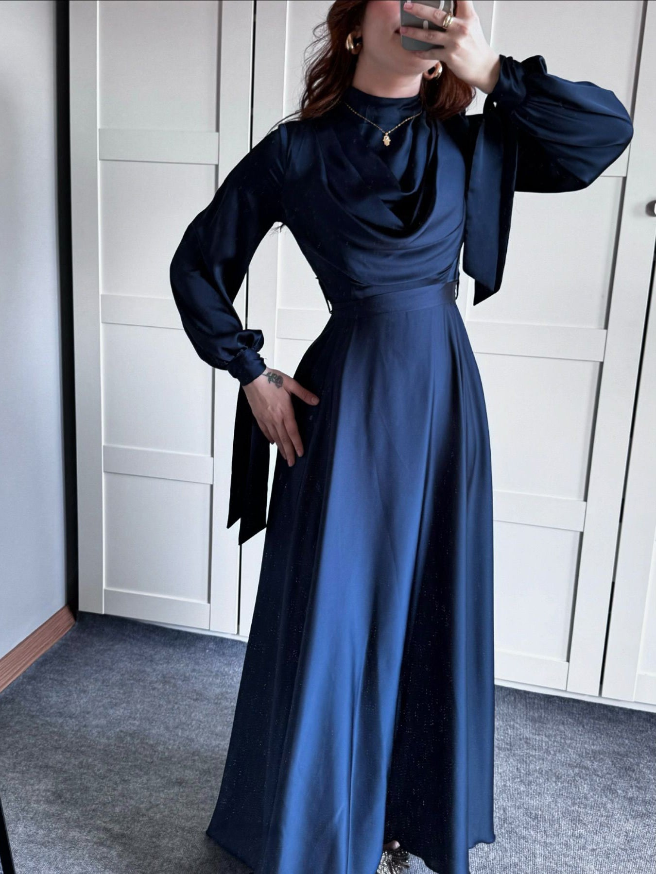 Luxe Elegant Solid Maxi Dress