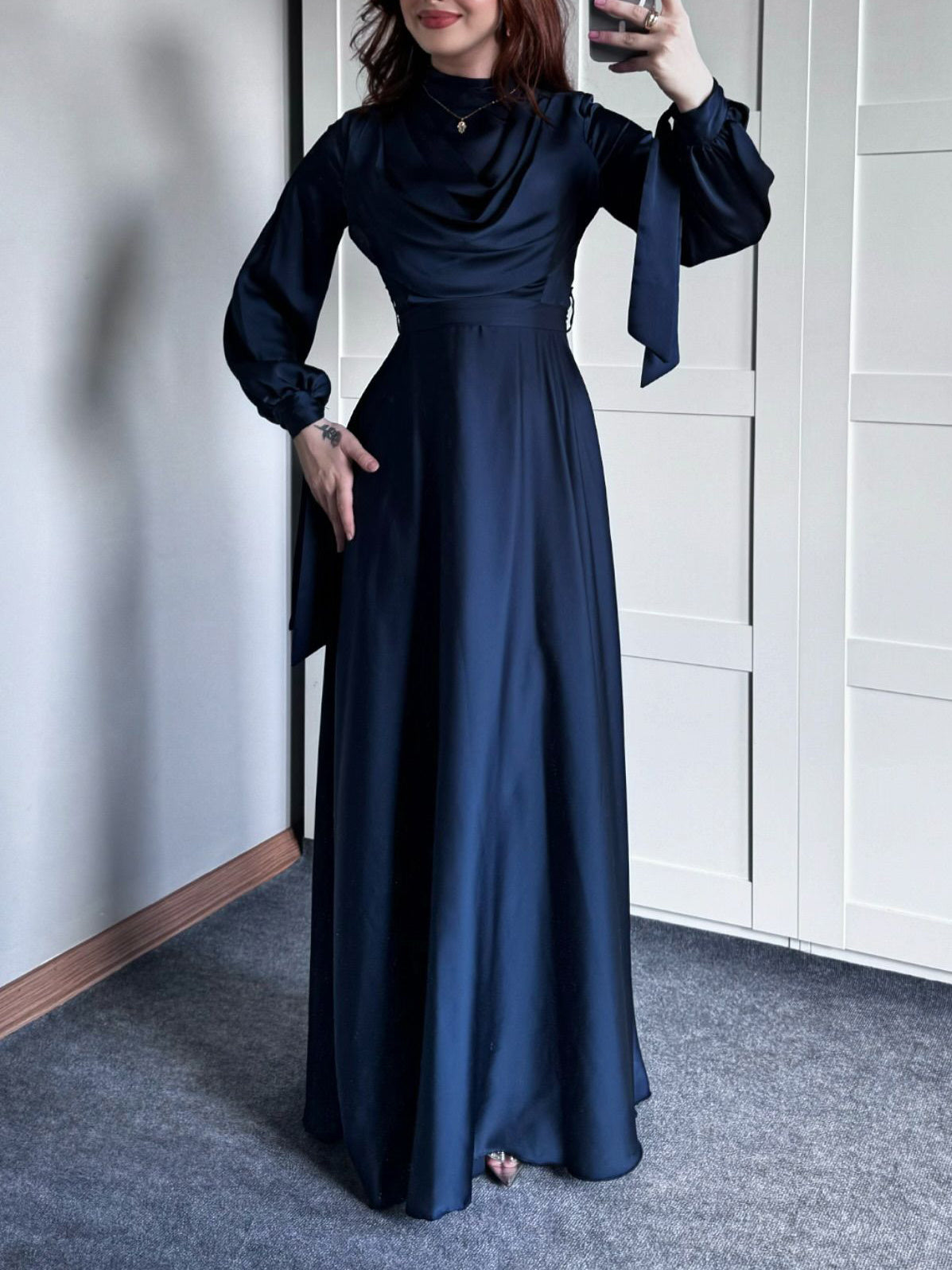 Luxe Elegant Solid Maxi Dress