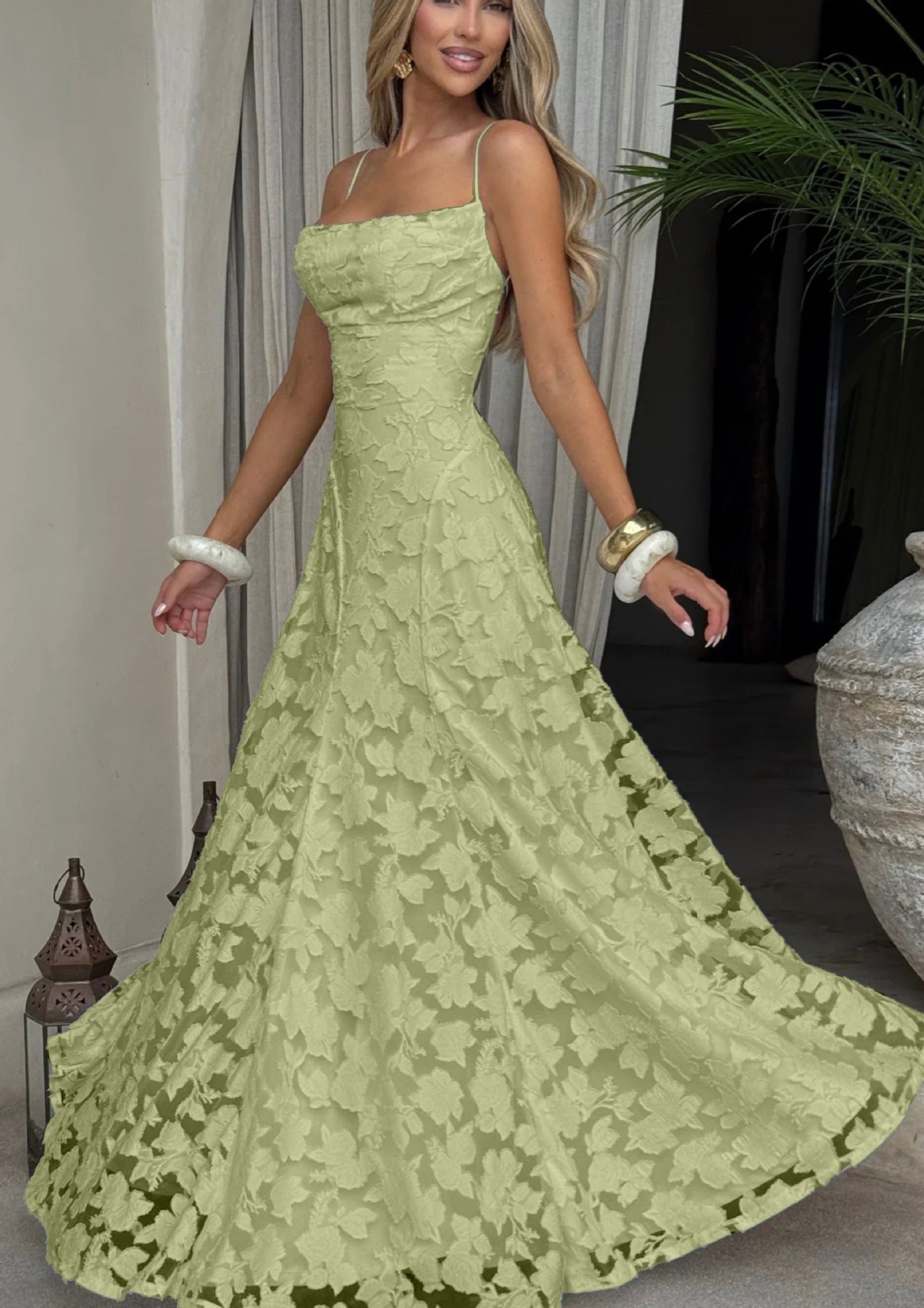 Luxe Backless Chiffon Maxi Dress