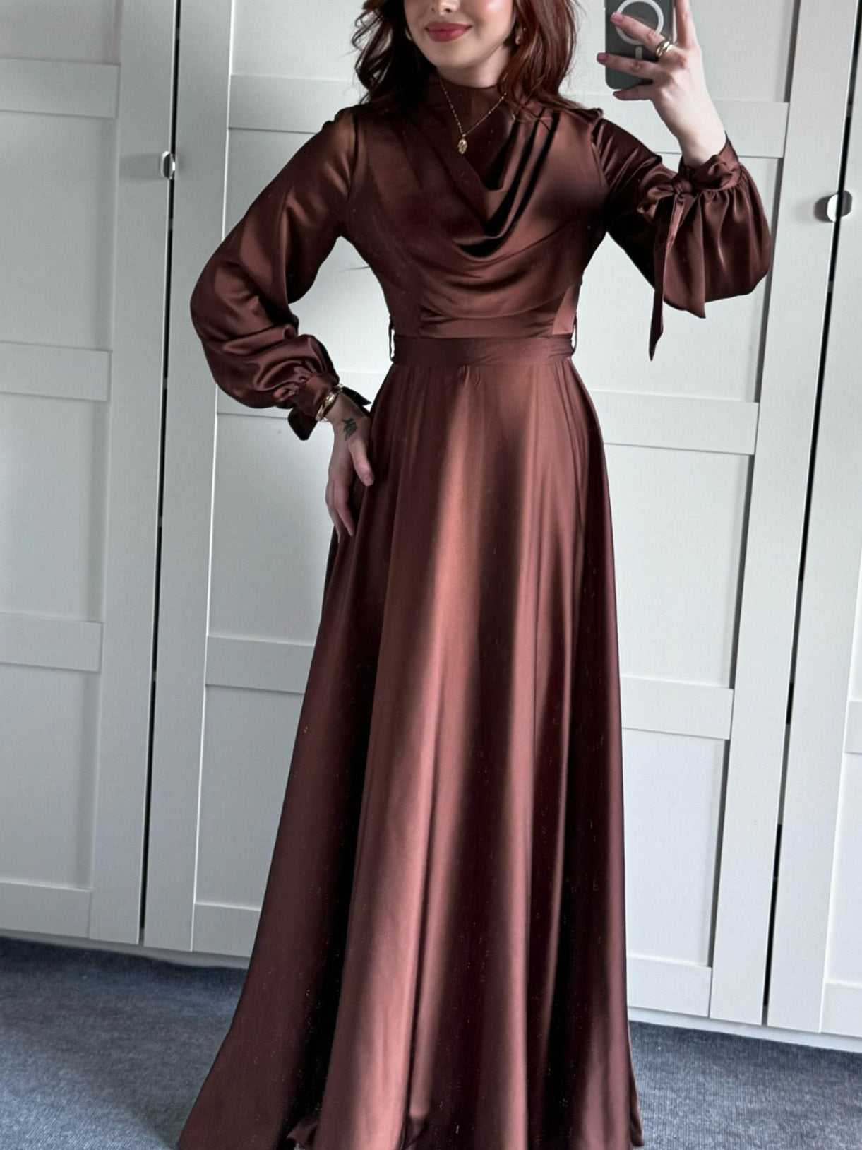Luxe Elegant Solid Maxi Dress