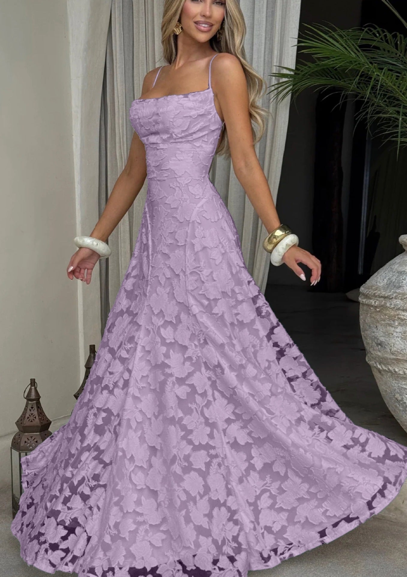 Luxe Backless Chiffon Maxi Dress