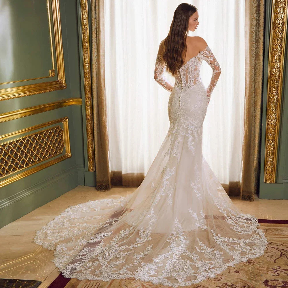 Luxe Off-Shoulder Socialite Gown
