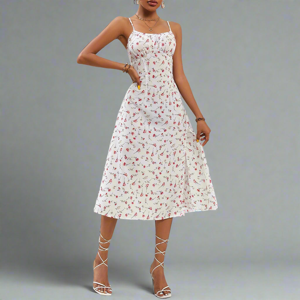 Luxe Polka Dot Maxi Dress