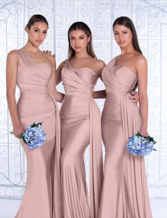 Elegant One-Shoulder Mermaid Gown