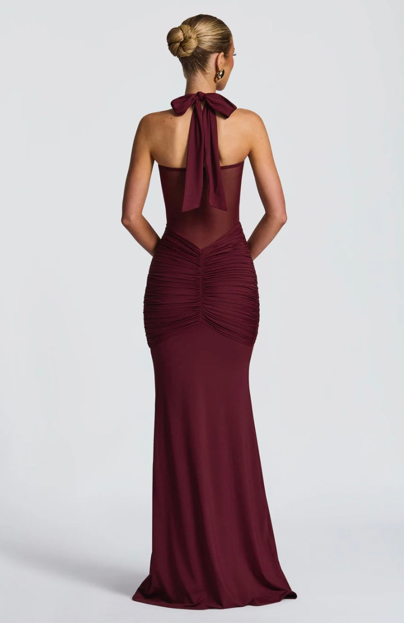 Luxe Ribbon Slim-Fit Sheath Dress
