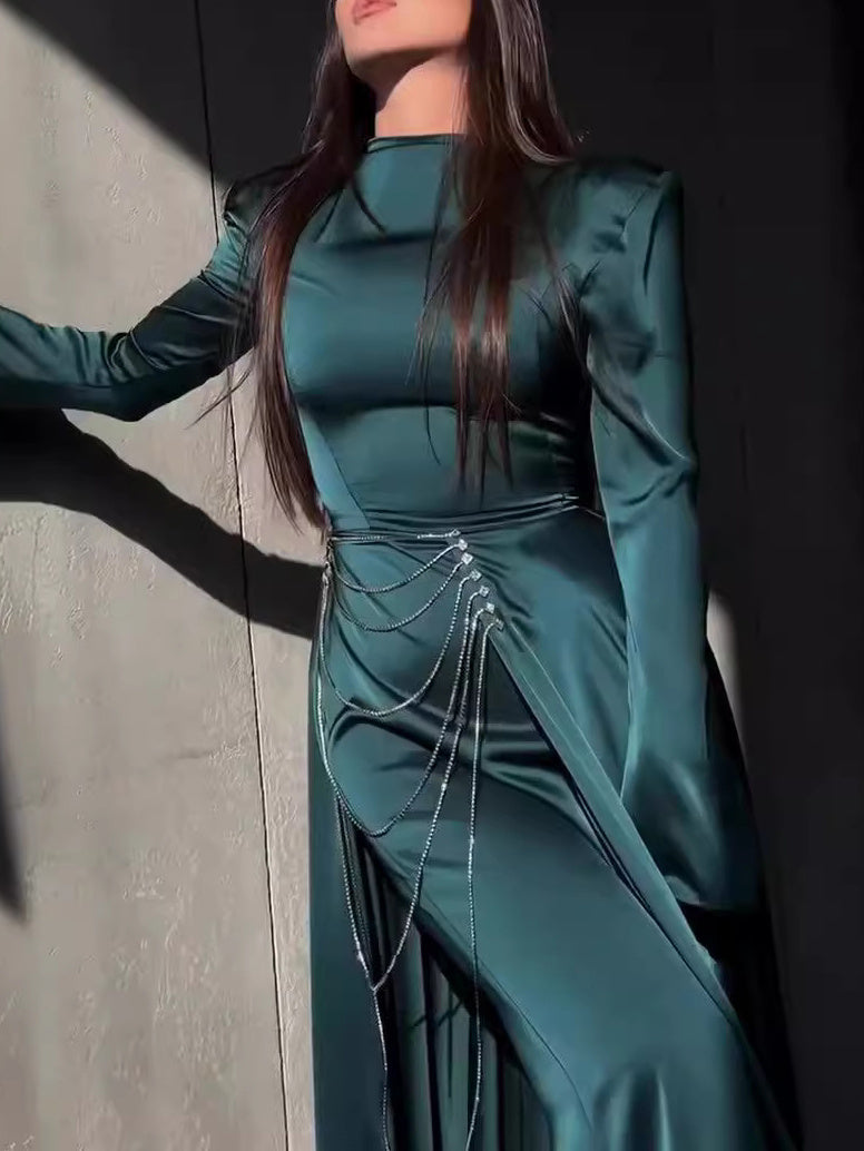 Celeste Satin Gown