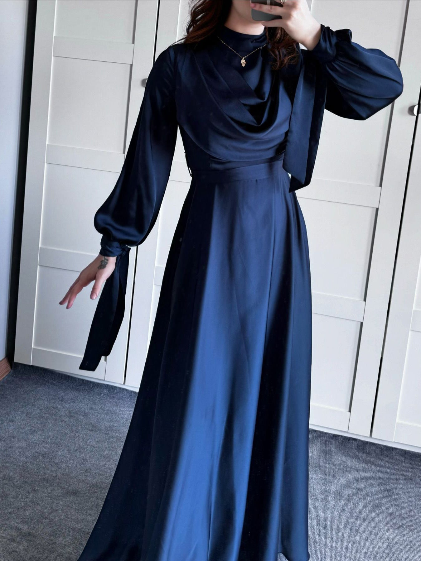 Luxe Elegant Solid Maxi Dress