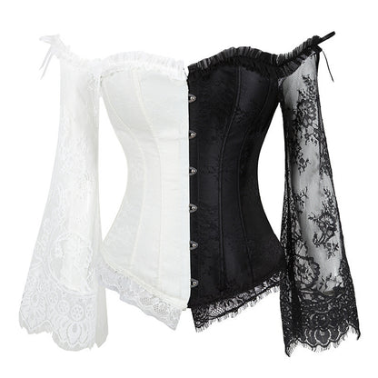 Nocturne Long-Sleeve Lace Corset