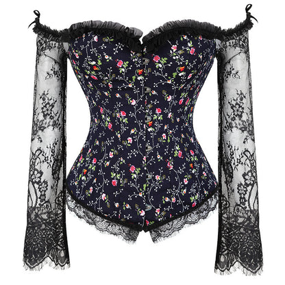 Nocturne Long-Sleeve Lace Corset