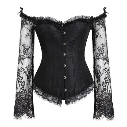 Nocturne Long-Sleeve Lace Corset