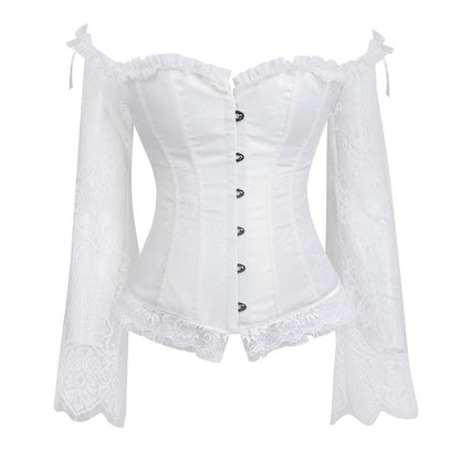 Nocturne Long-Sleeve Lace Corset