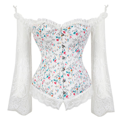 Nocturne Long-Sleeve Lace Corset