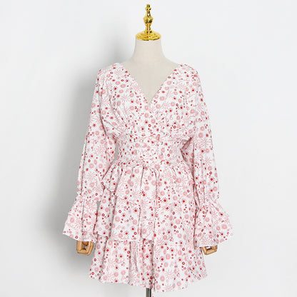 Luxe Deep V-Neck Mini Dress