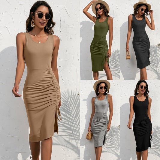 Luxe Ruched Knit Dress