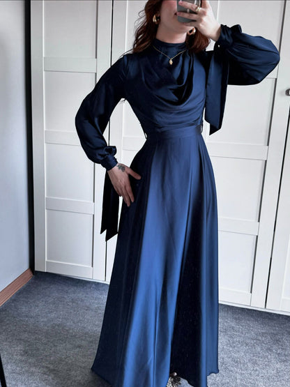 Luxe Elegant Solid Maxi Dress