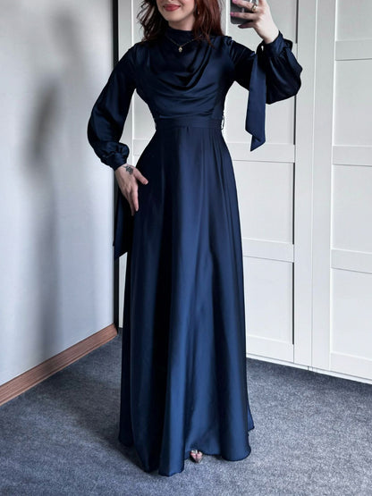 Luxe Elegant Solid Maxi Dress