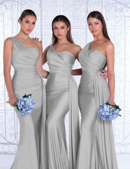 Elegant One-Shoulder Mermaid Gown