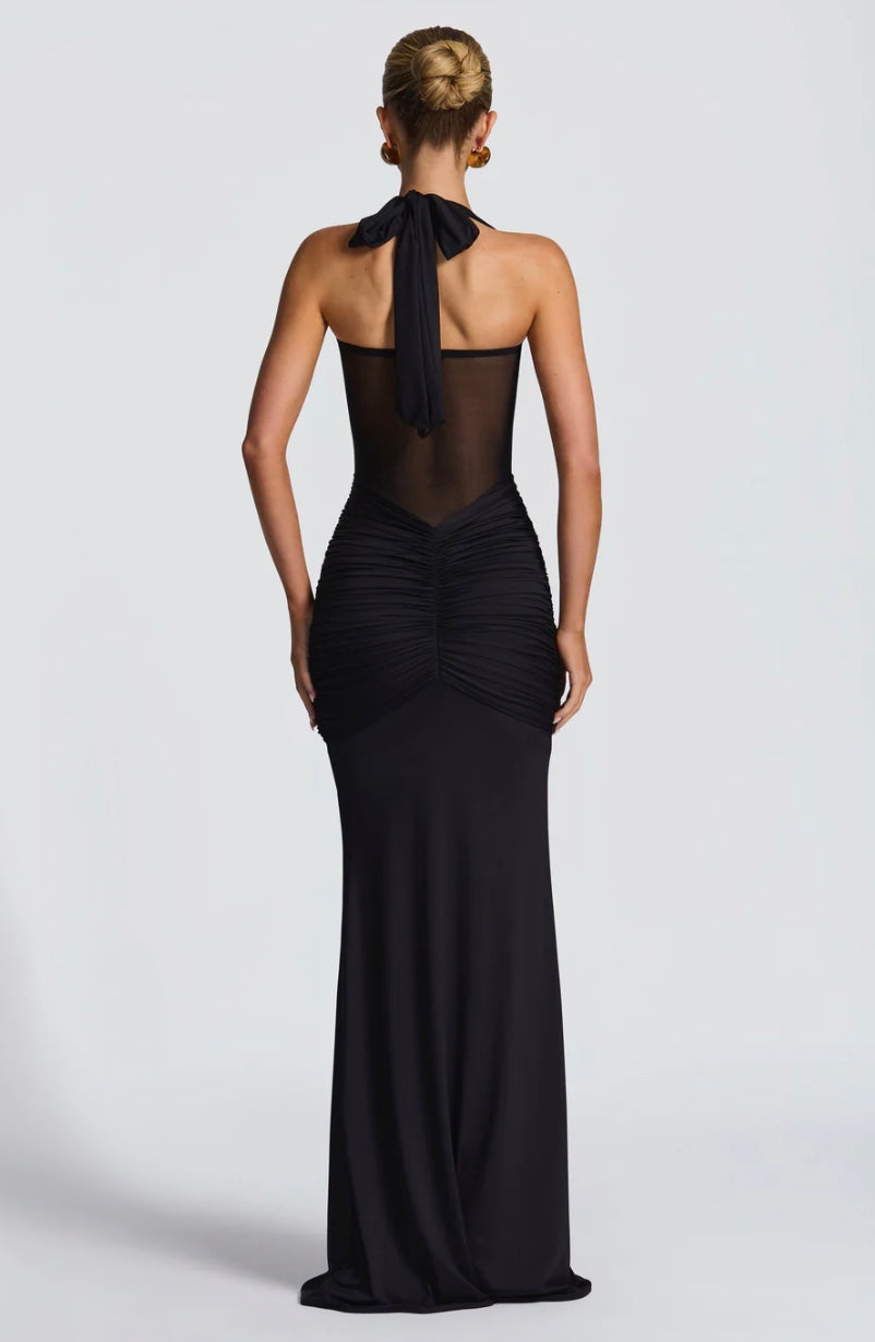 Luxe Ribbon Slim-Fit Sheath Dress