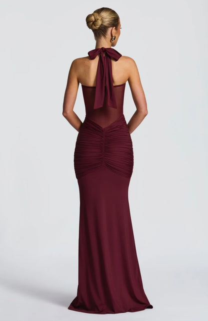 Luxe Ribbon Slim-Fit Sheath Dress