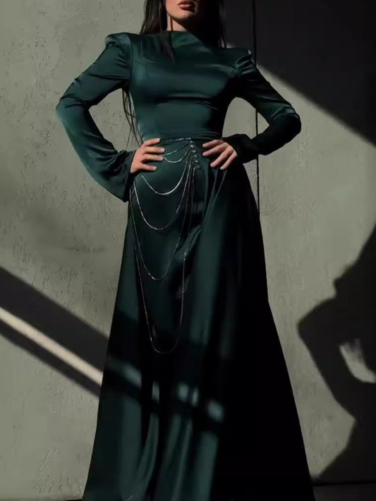 Celeste Satin Gown