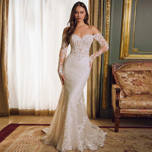 Luxe Off-Shoulder Socialite Gown
